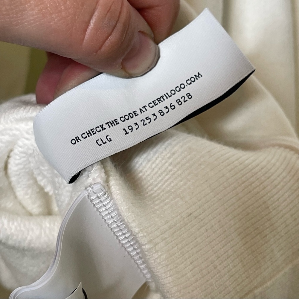 Off-White Printed Cotton-Jersey Hoodie in White sz M - Picture 8 of 11